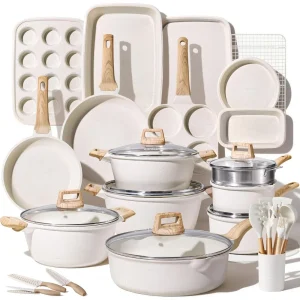 44 Pcs Nonstick Pots and Pans Set