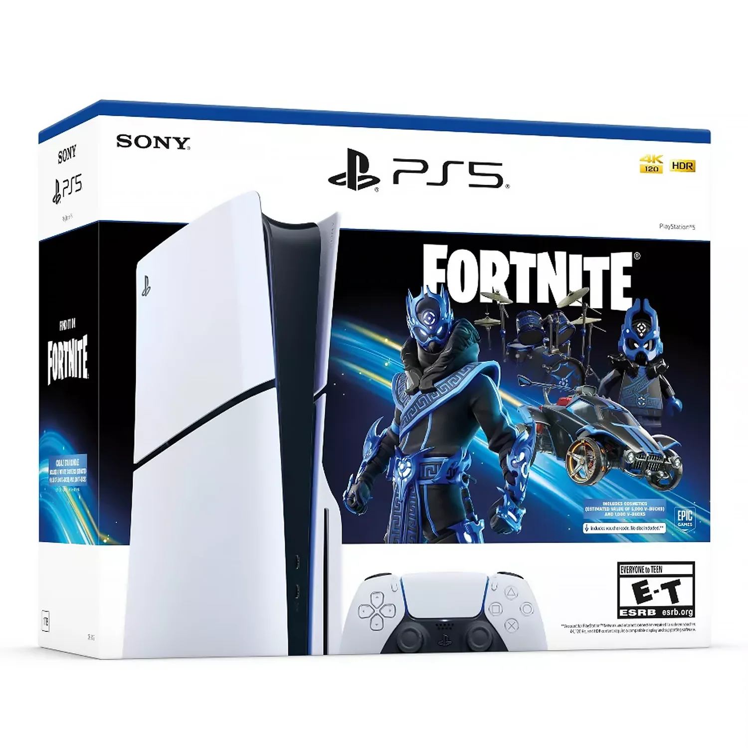 PlayStation 5 Slim Disc Edition _ Fortnite Cobalt Star Bundle - Image 1